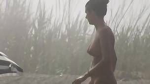 Nudist real public scenes with non-professional absolutely naked